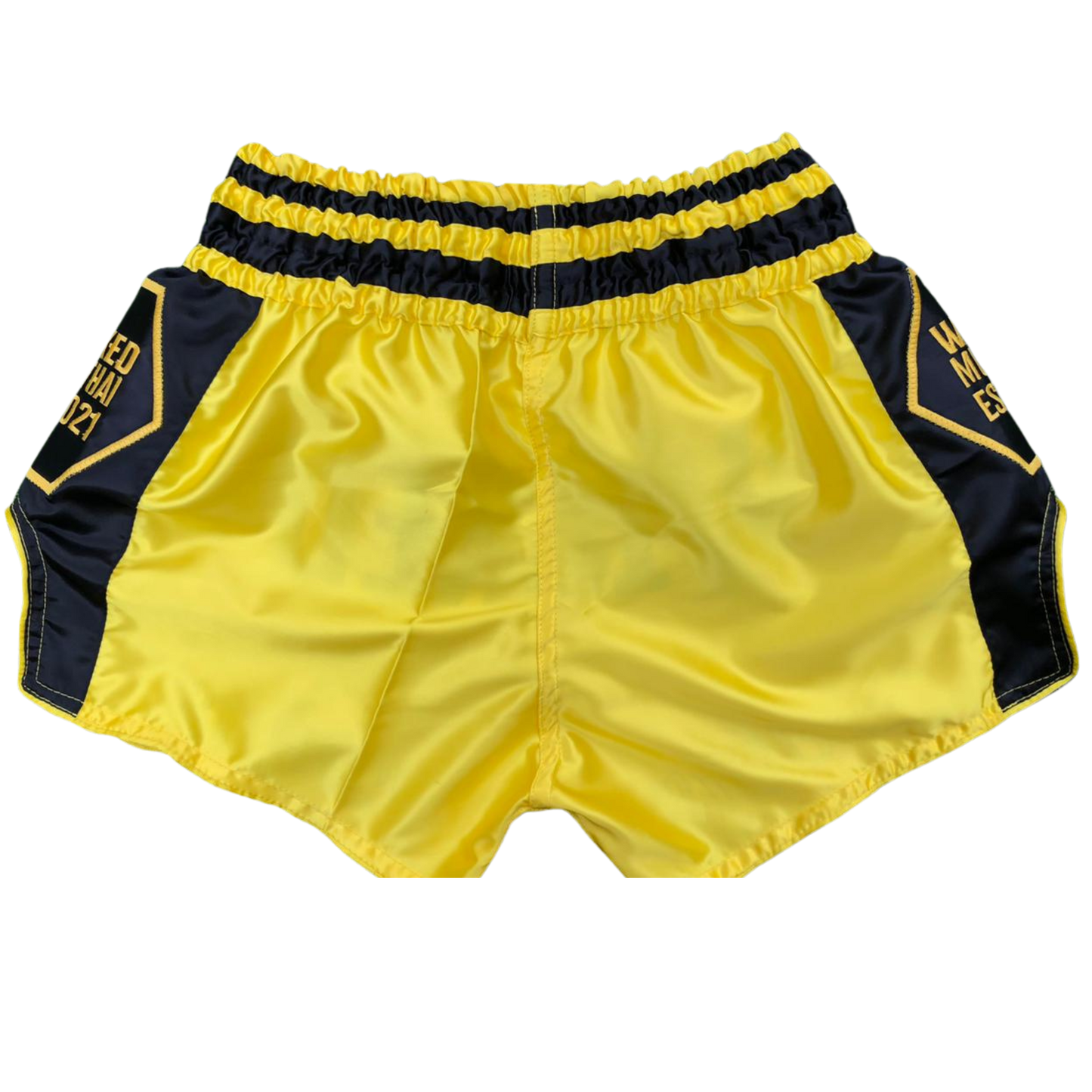 Yellow and Black Muay Thai Shorts