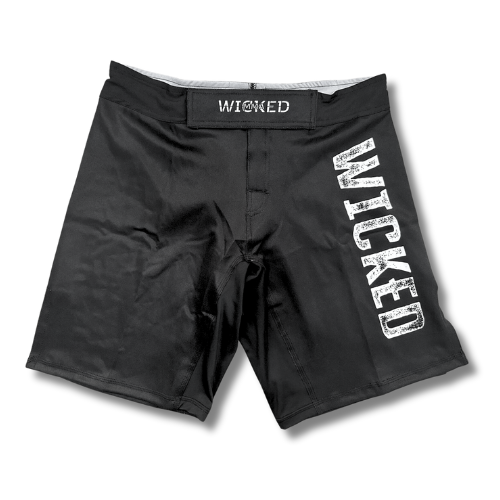 Wicked MMA Fight Shorts  High Quality Black MMA Shorts with Slits – Wicked  Muay Thai