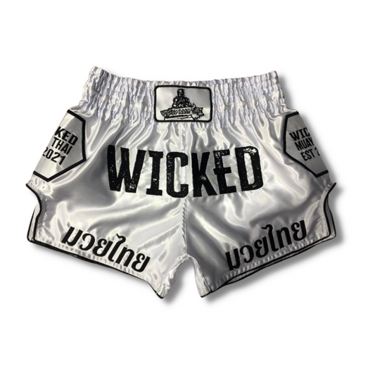 White Muay Thai Shorts