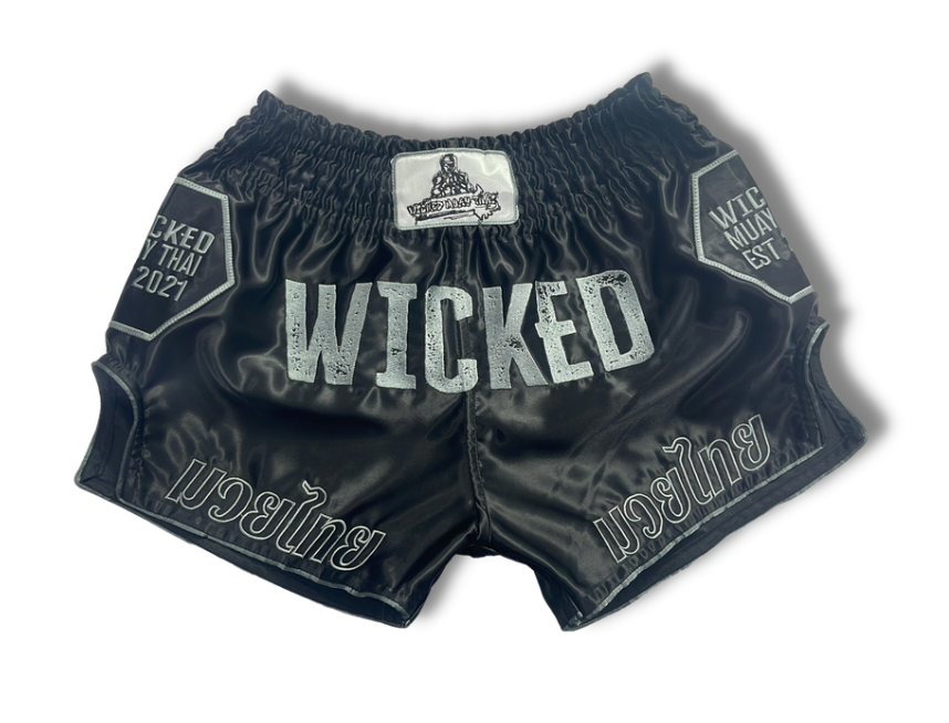 Black & Grey Muay Thai Shorts